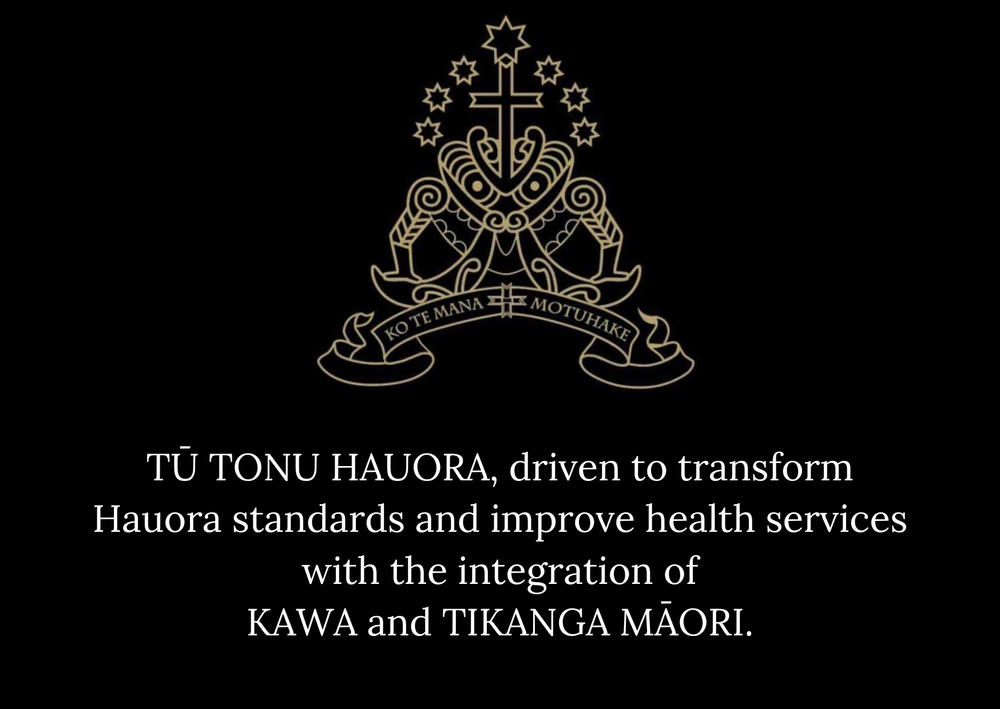 Tū Tonu Hauora crest - Ko te mana motuhake